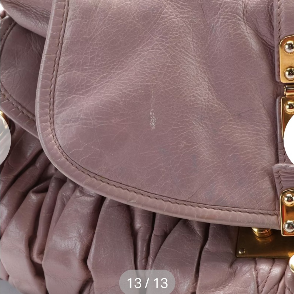 Miu Miu Mughetto Matelasse Lux Leather Coffer Bag - Picture 13 of 13